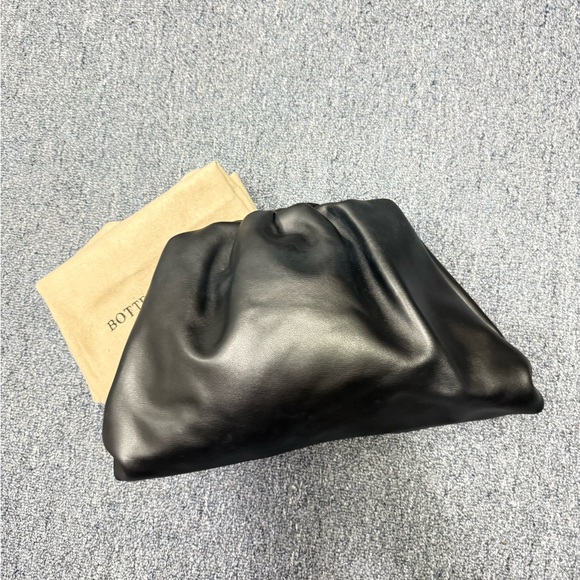 Bottega Veneta Dark Leather Pouch - Picture 1 of 6